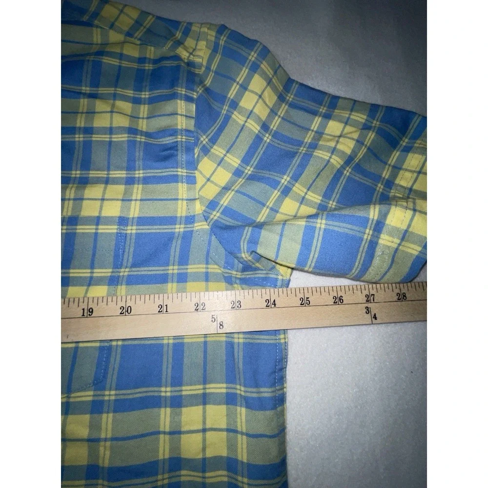 St. Johns Bay Performance‎ Shirt Button Up Plaid Multicolored Mens XL